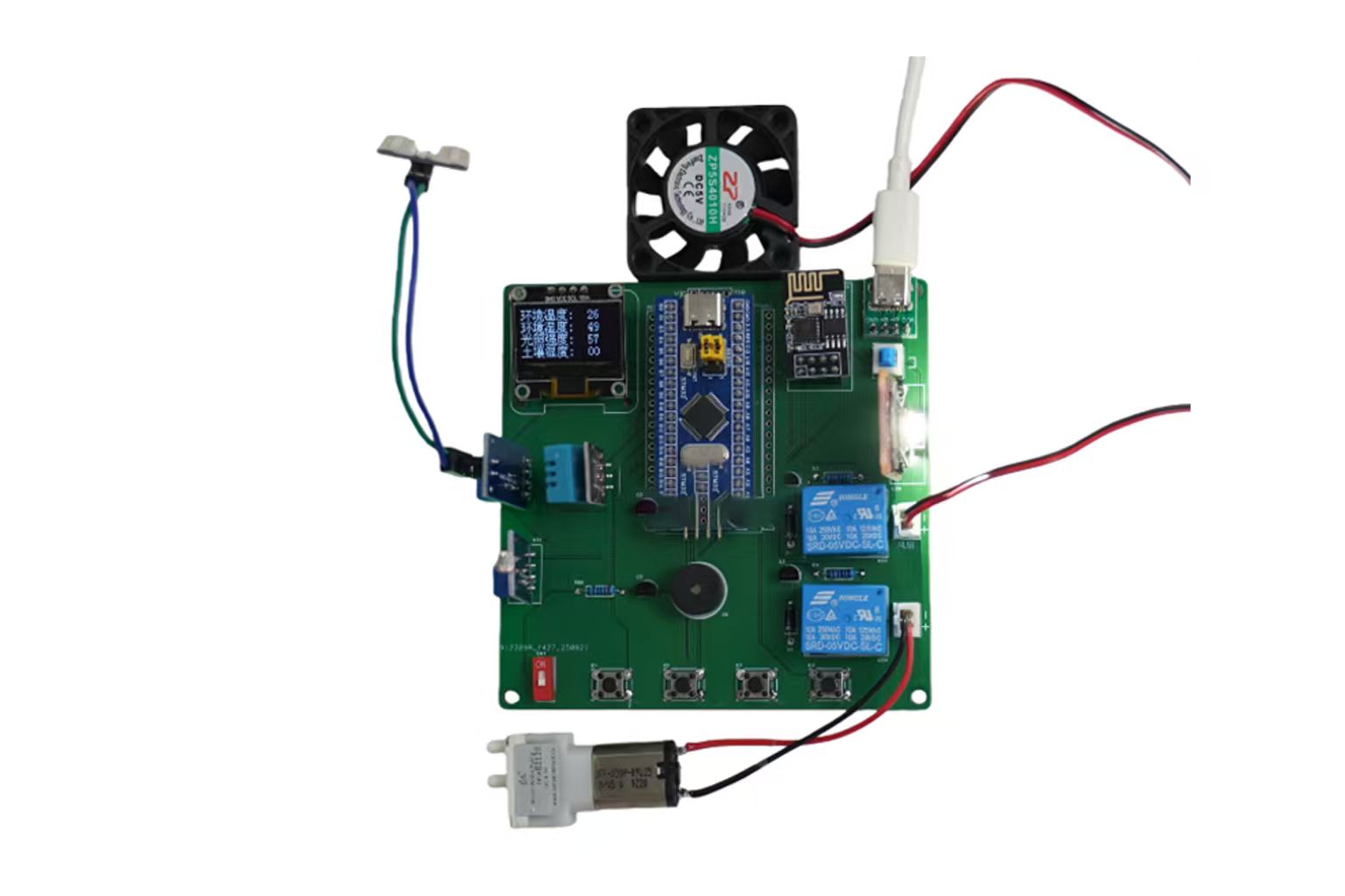 STM32智慧農業大棚（APP版）｜溫濕度・土壤・光照偵測・WiFi APP控制