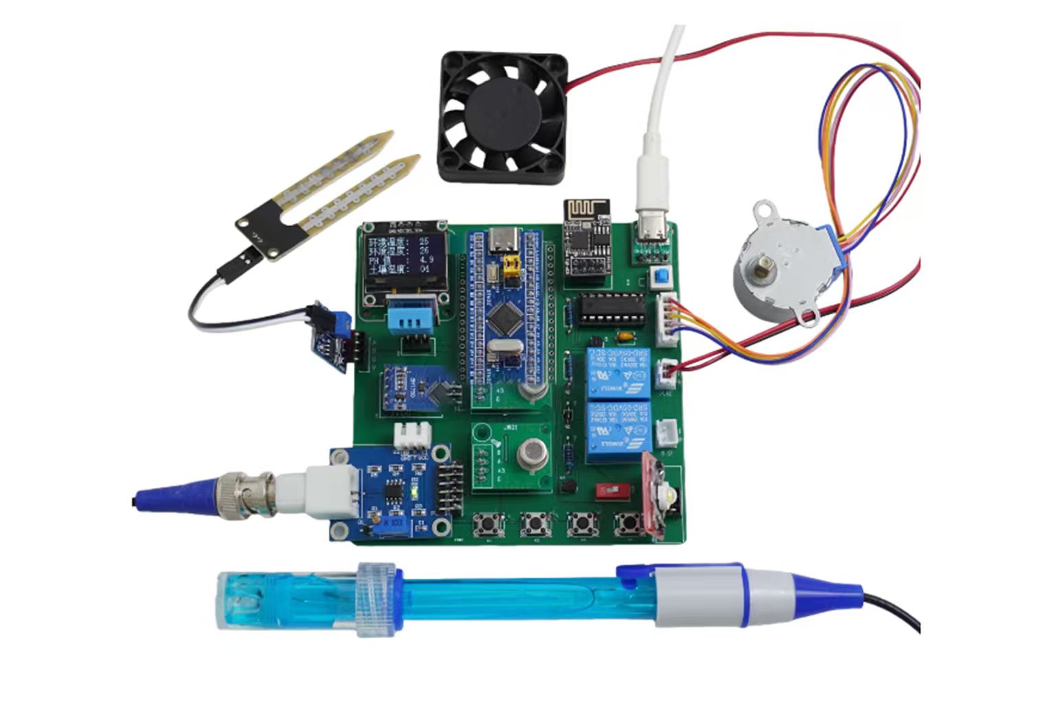 STM32智能農業大棚監控系統開發套件（PH版，機智雲WiFi）