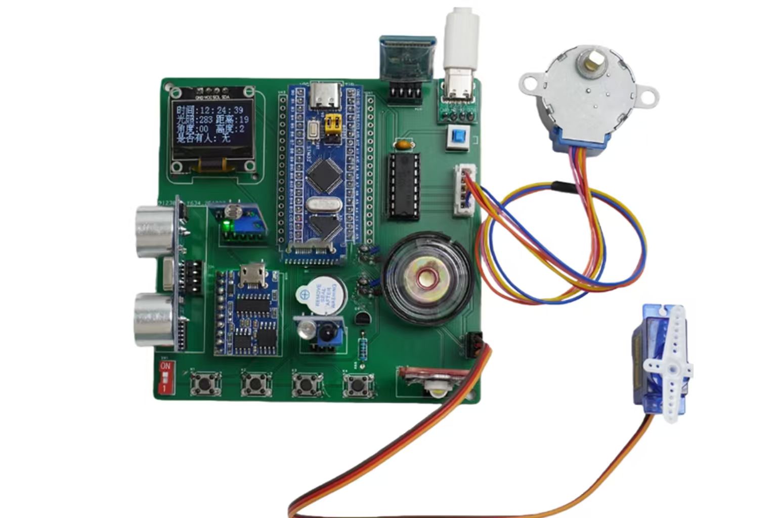 STM32智能書桌（含語音播報、姿勢偵測與藍牙APP控制）